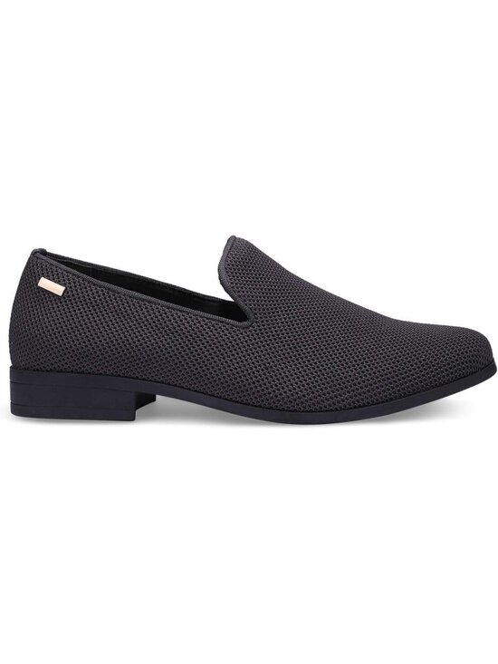 UUBARIS Men\'s Dark Grey Elegant Tuxedo Loafers Slip on Dress Shoes Formal Shoes